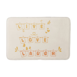 Live Love Laugh Cute Notedry Badmat