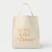 Live Love Laugh Cute Notedry Boodschappentas Tote Bag (Voorkant)