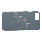 Live Love Laugh en Drink cocktail Case-Mate iPhone Case (Achterkant (Horizontaal))