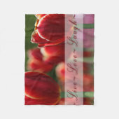 "Live Love Laugh" Fleece Blanket Deken (Voorkant)