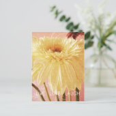 Live Love Laugh Gerbera Flower Light Grunge Briefkaart (Staand voorkant)