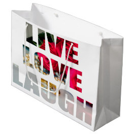 Live Love Laugh Gift Bag Large Cadeautasje