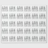 Live Love Laugh Inspirerend Quote Cadeaupapier (Vlak)