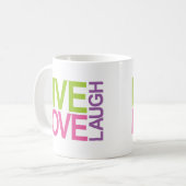 Live Love Laugh Koffiemok (Voorkant links)