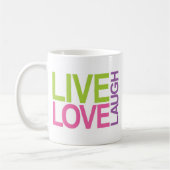 Live Love Laugh Koffiemok (Links)