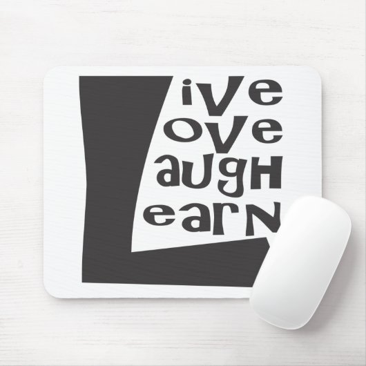Live, Love, Laugh & Learn Muismat (Met muis)