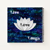 Live Love Laugh Lotus Flower Galaxy Notitieboek (Achterkant)