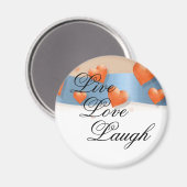 Live, Love, Laugh Magneet (Voorkant / Achterkant)