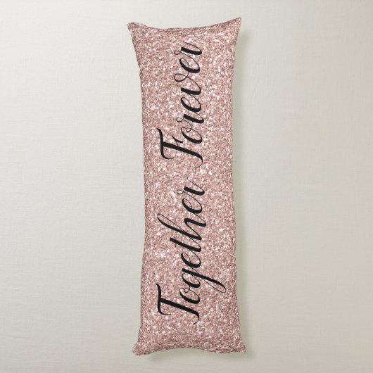Live Love Laugh met Couple's Initialen Body Pillow Lichaamskussen (Achterkant (Verticaal))