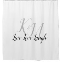 Live Love Laugh met Couple's Initialen