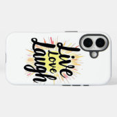 Live Love Laugh Motivatie Burst Case-Mate iPhone Case (Achterkant (horizontaal))