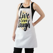 Live Love Laugh Motivatie Burst Schort (Insitu)