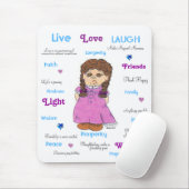 Live Love Laugh Muismat (Met muis)