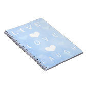 Live Love Laugh notebook Notitieboek (Rechterzijde)