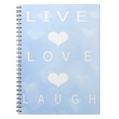 Live Love Laugh notebook Notitieboek (Voorkant)