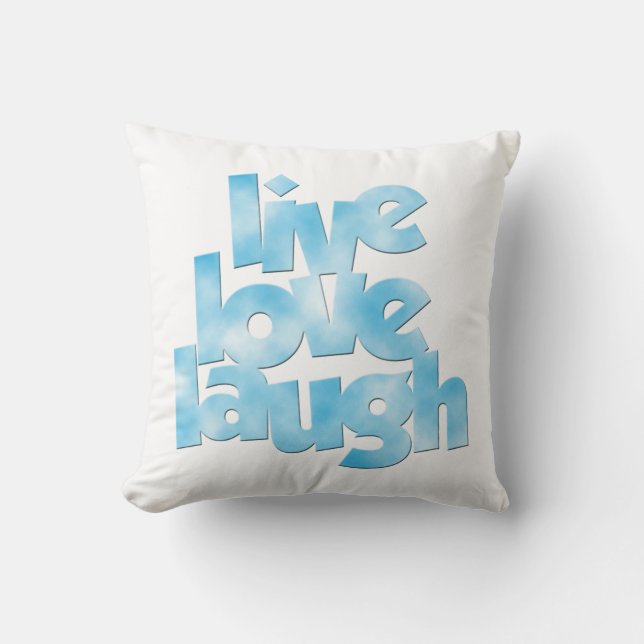 Live Love Laugh Pillow Kussen (Voorkant)