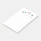 Live Love Laugh Post-It Notes with Heart and Arrow (Schuin)