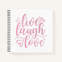 Live Love Laugh Quote | Laptop Notitieboek