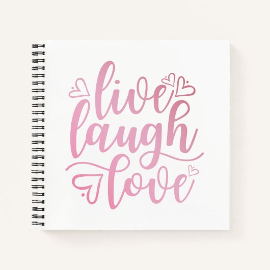 Live Love Laugh Quote | Laptop Notitieboek (Voorkant)
