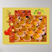 Live Love Laugh Rubber Ducks Inspirerend Poster (Voorkant)