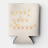 Live Love Laugh Schattig Notedry Blikjeskoeler (Voorkant)