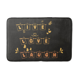 Live Love Laugh Schattige Notedry Badmat