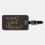 Live Love Laugh Schattige Notedry Bagage Label (Voorkant horizontaal)
