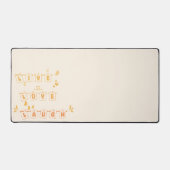 Live Love Laugh Schattige Notedry Bureaumat (Voorkant)