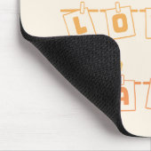 Live Love Laugh Schattige Notedry Mousepad Muismat (Hoek)