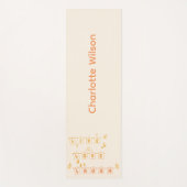 Live Love Laugh Schattige Notedry Yogamat (Voorkant)