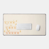 Live Love Laugh Schattigee Notedry Desk Mat (Keyboard & Muis)