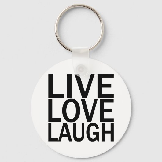 Live Love Laugh Sleutelhanger (Voorkant)
