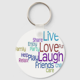 Live Love Laugh Sleutelhanger