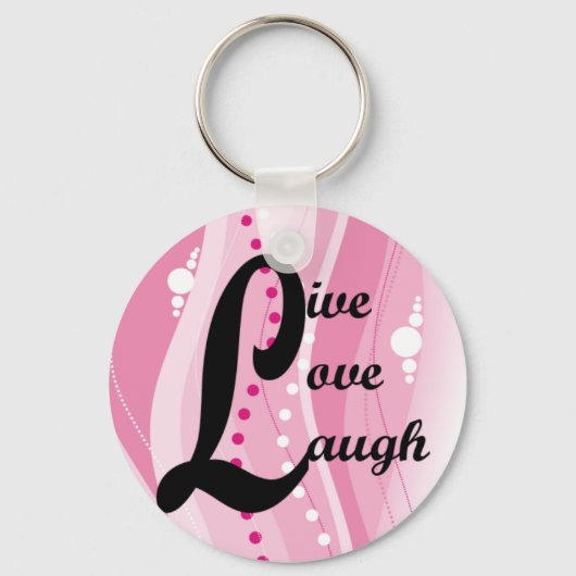 Live Love Laugh Sleutelhanger (Voorkant)