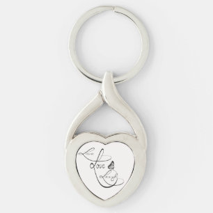Live Love Laugh Sleutelhanger