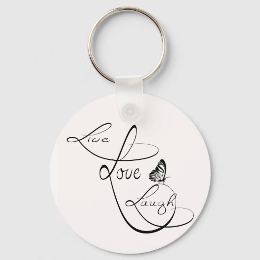 Live love Laugh Sleutelhanger (Voorkant)