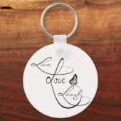 Live love Laugh Sleutelhanger (Voorkant)