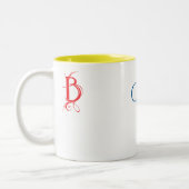 Live, Love, Laugh Tweekleurige Koffiemok (Links)