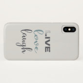 Live Love Laugh Typography Case-Mate iPhone Case (Achterkant (horizontaal))