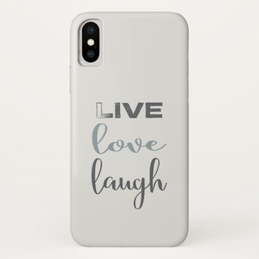 Live Love Laugh Typography Case-Mate iPhone Case (Achterkant)