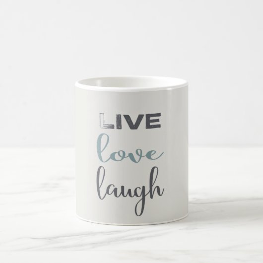 Live Love Laugh Typography | Koffie-Mok Koffiemok (Center)