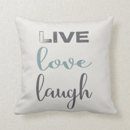 Live Love Laugh Typography | Sierkussen