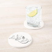 Live Love Laugh Zandsteen Onderzetter (Zijkant)