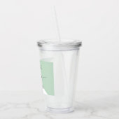 Live Love Laught Positive Motivation Mint Quote Acryl Drinkbeker (Links)