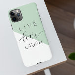 Live Love Laught Positive Motivation Mint Quote iPhone 11Pro Max Hoesje<br><div class="desc">Live Love Laught Positive Motivation Mint Quote</div>