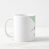 Live Love Laught Positive Motivation Mint Quote Koffiemok (Links)