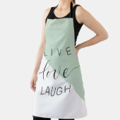 Live Love Laught Positive Motivation Mint Quote Schort (Insitu)