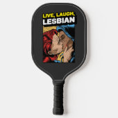 Live Love Lesbian Pickleball Paddle (Achterkant)
