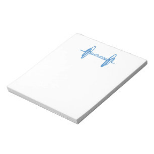 Live Love Lift Doodle Blue Notitieblok