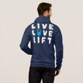 Live, Love, Lift Hoodie (Achterkant volledig)